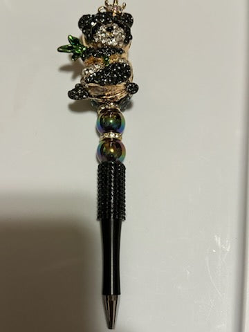 Bling black panda bear