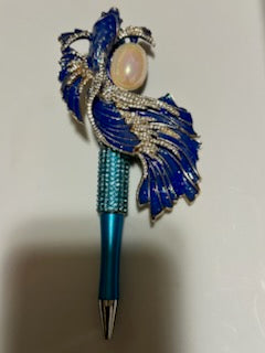 Bling Blue Coy Fish