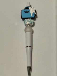 Blue Kate Spade purse pen