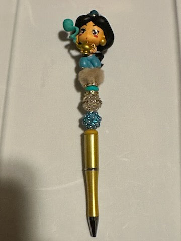 Jasmine on gold pen