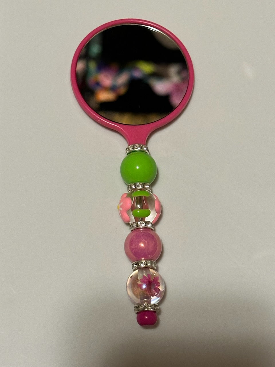 Pink compact mirror