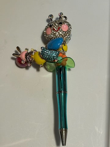 Rainbow caterpillar pen