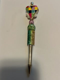 Rainbow heart pen