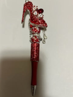 Red bling heel