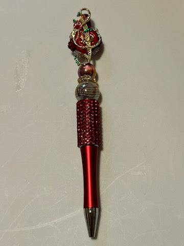 Red bling music note