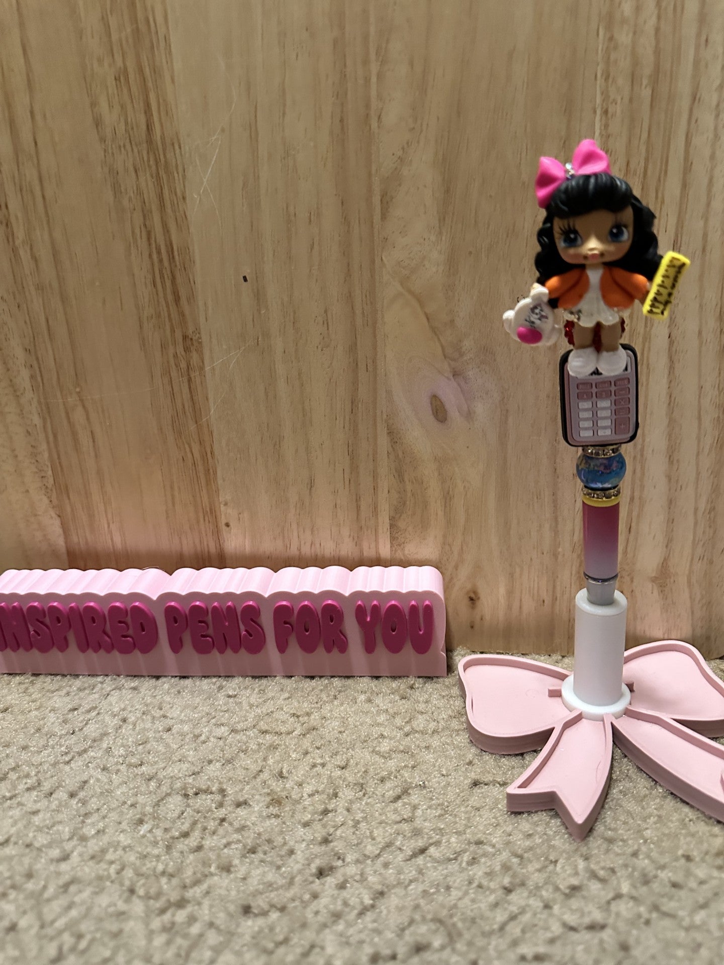 School clay girl pen