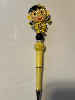 Yellow girl with glasses