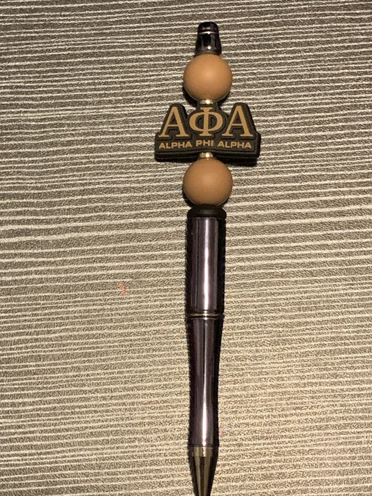 Alpha Phi Alpha on brown pen