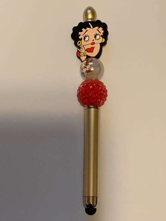 Betty Boop Gold Stylus Pen