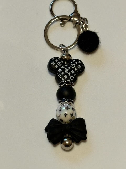 Black LV Ears Keychain