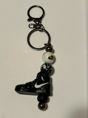 Black Nike shoe keychain 2