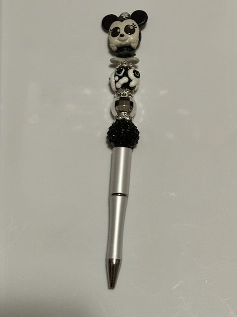 Black and Gray Minnie Pen