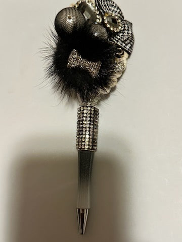 Fancy black and white pen