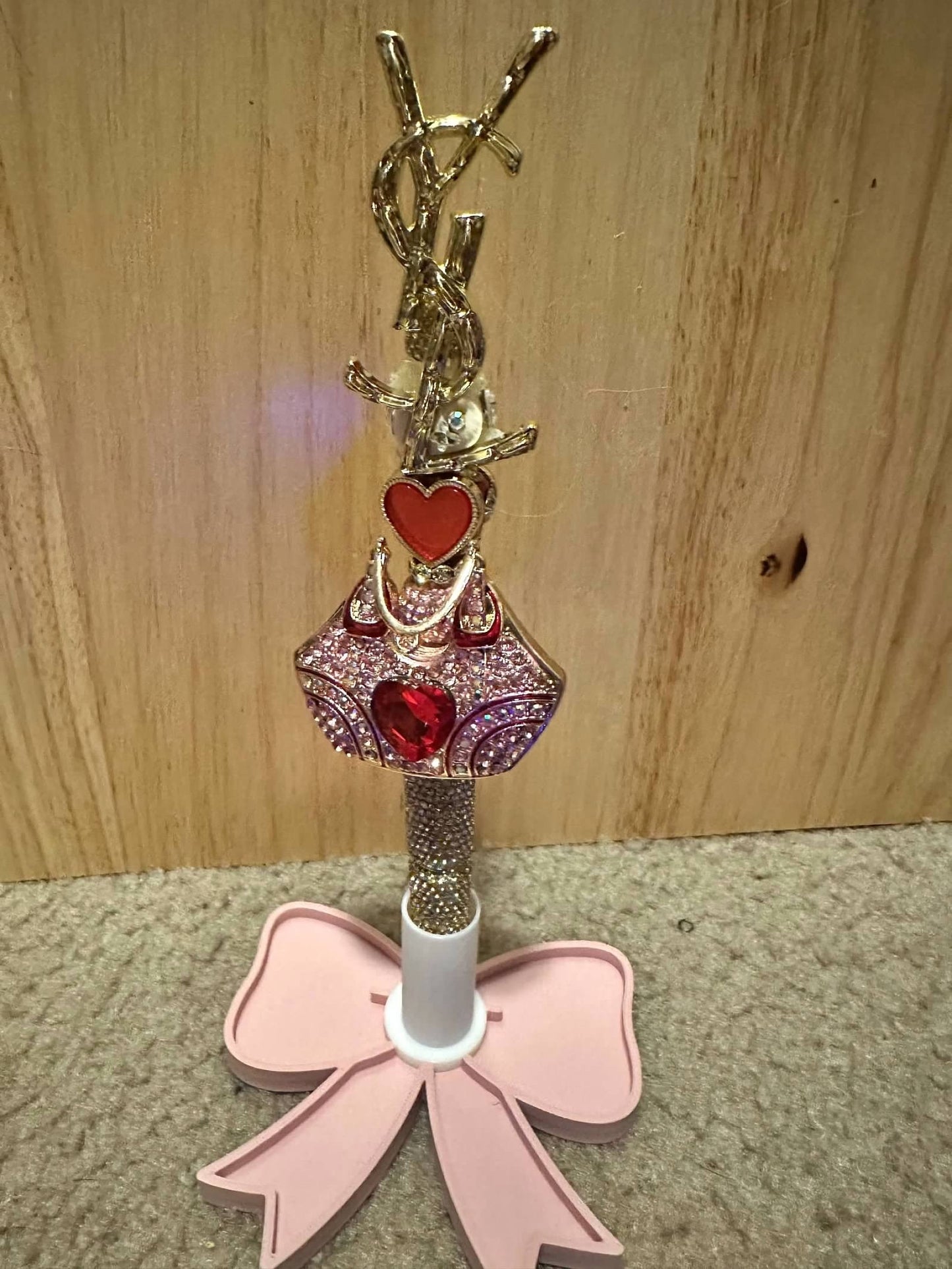 Bling Red YSL purse pen