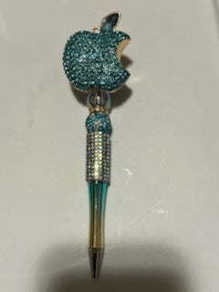 Bling half teal apple
