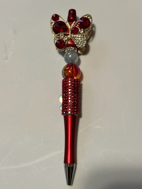Bling red butterfly