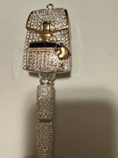 Bling rose gold backpack pen