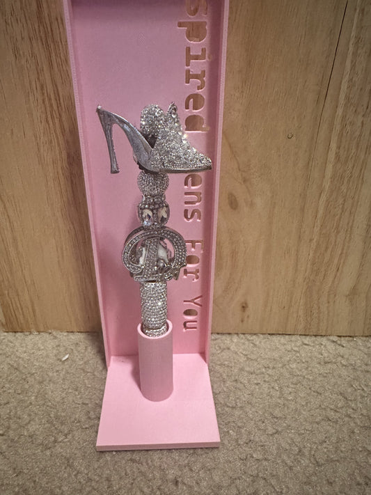 Bling Silver Dior inspired shoe pen