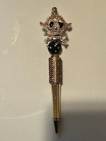 Bling skull pen