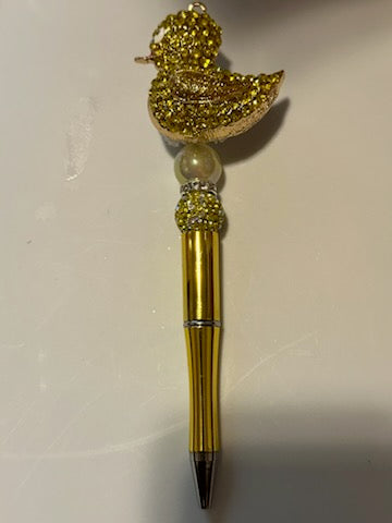 Bling yellow duck pen