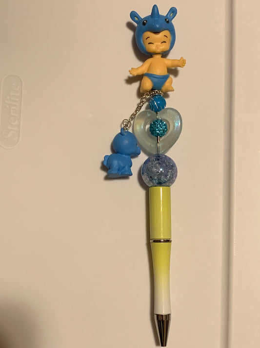 Blue Baby Rhino Pen