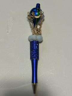 Blue hot air balloon pen