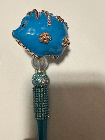 Blue pig bank