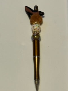 Brown LV heel pen