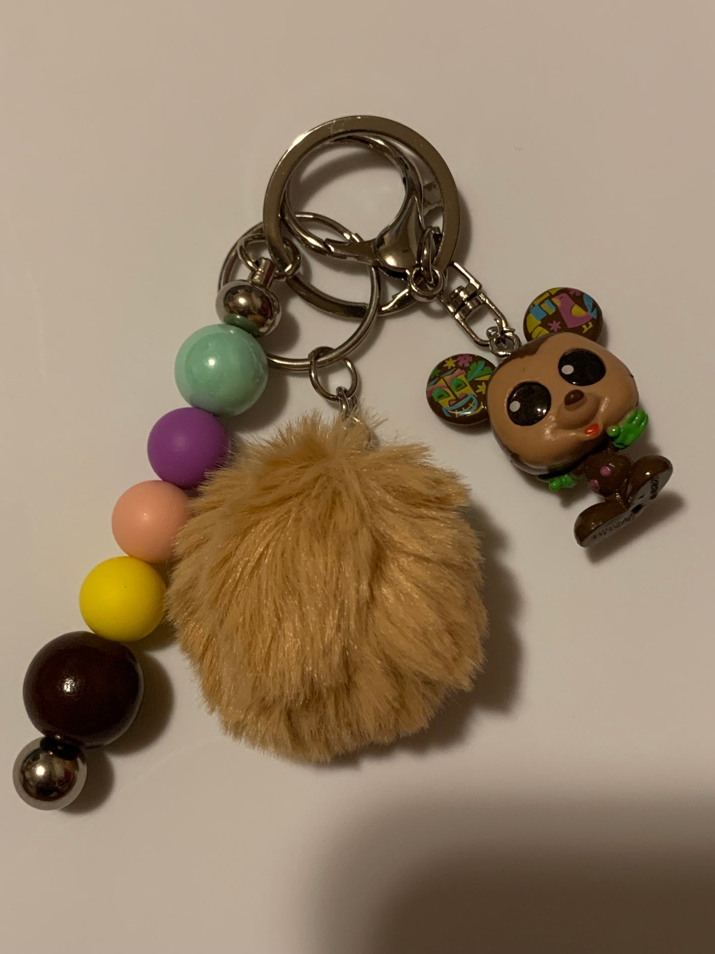 Brown MickeyKeychain