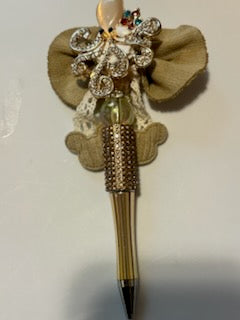 Brown fancy octopus with bow