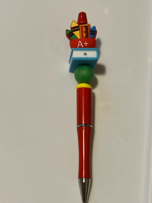 Crayons and book pen