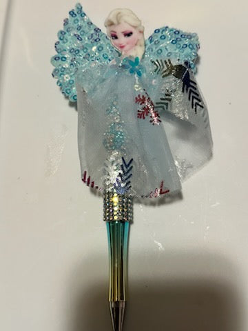 Elsa in blue pen