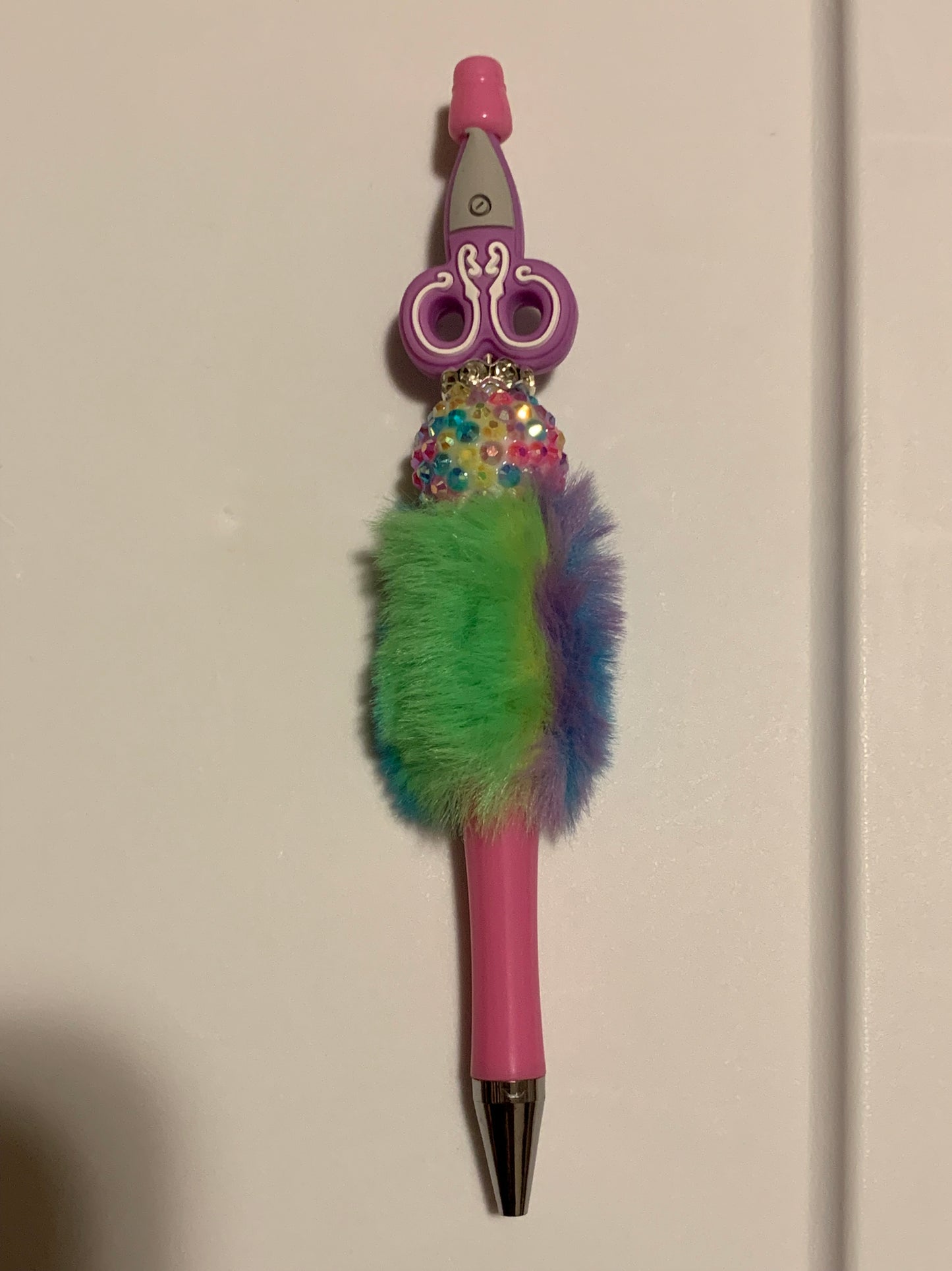 Fuzzy scissors pen