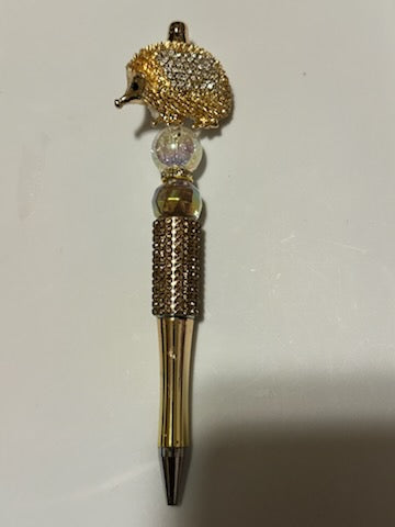Gold Hedgehog pen