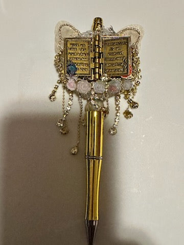 Gold Lords Prayer fancy pen