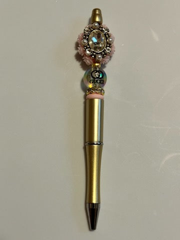 Gold and Pink Gucci Pen