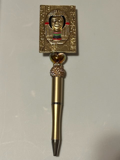 Gold Egypt lady pen