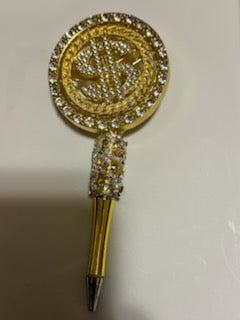Gold money sign spinner