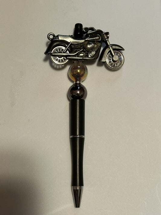 Gray motorcycle pen