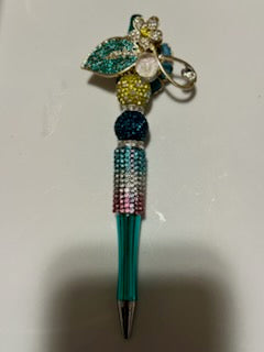 Green and yellow flower pen
