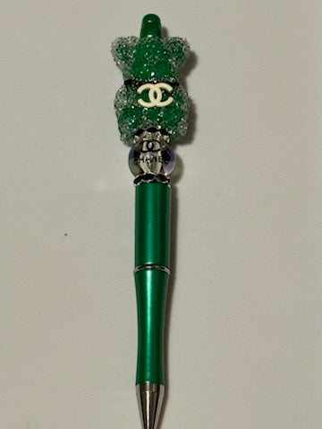 Green Chanel bear pen