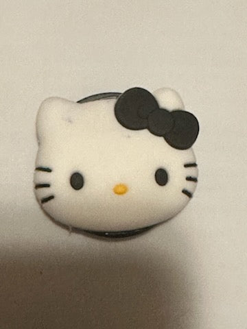 Helo Kitty wit black bow Pop socket