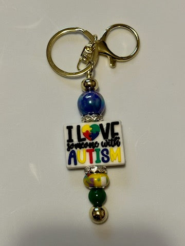 I Love Autism Keychain