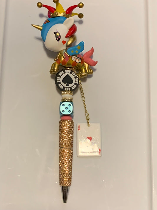 Toki Doki Lucky Quinn Jester Poker Vegas pen