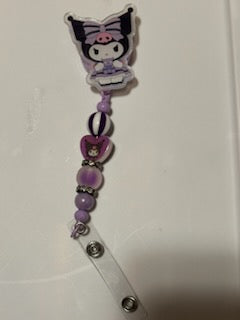 Kuromi badge holder