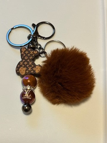 LV brown bear keychain