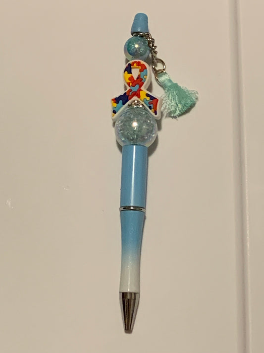 Light blue autism pen