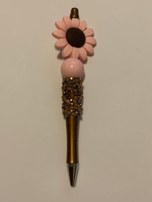 Light pink flower pen