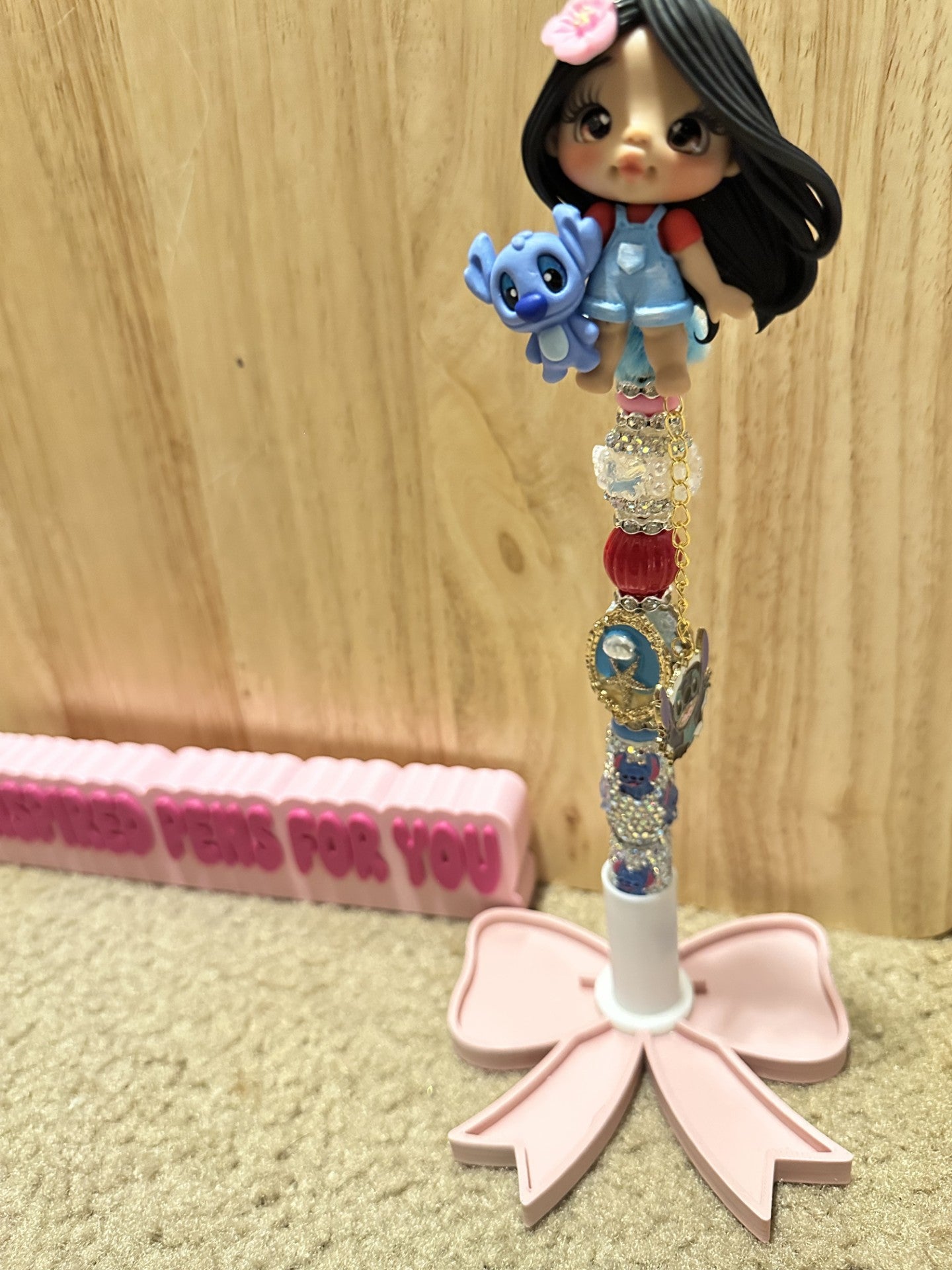 Lilo and stitch clay doll pen