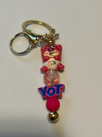 Lotso from Toy Story keychain